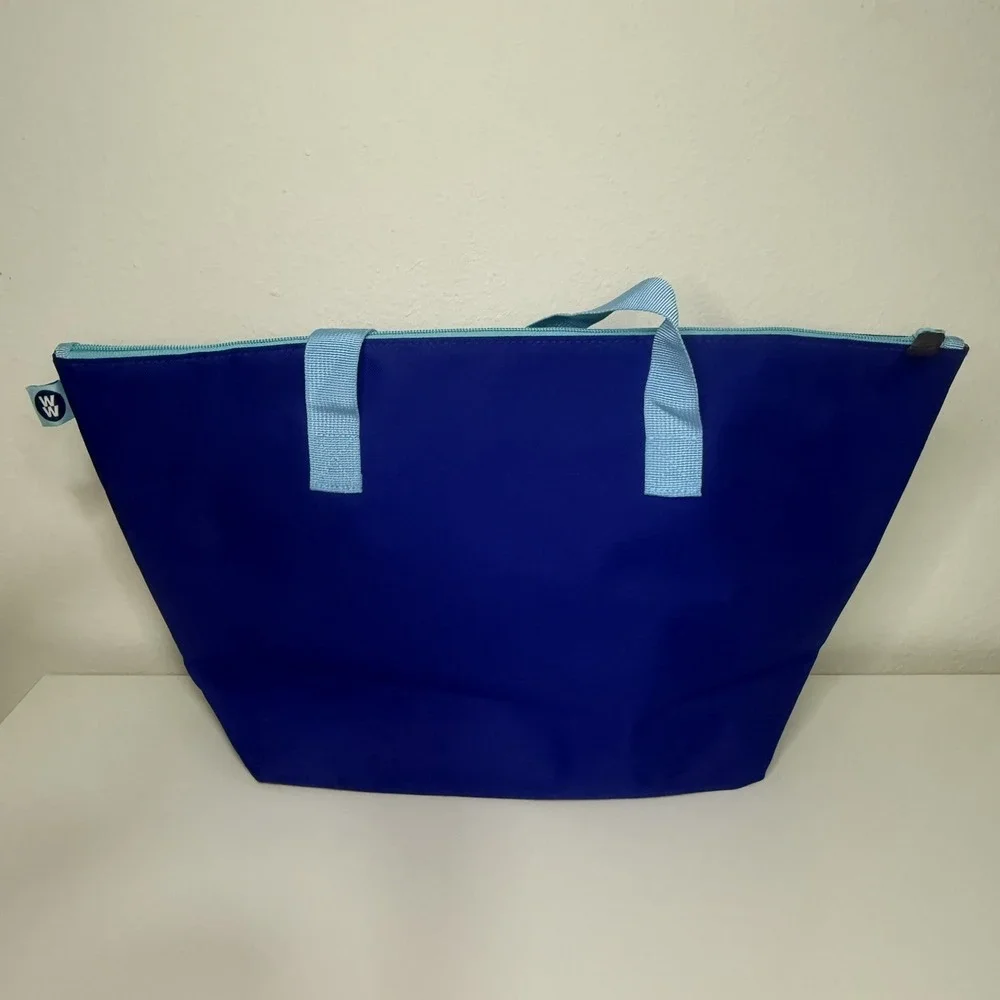 WW Weight Watchers Insulated Cooler Tote Bag Royal Blue Feed Your Soul 19x12